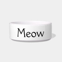 Meow Porcelain Nourriture Bowl Pour Votre Chat