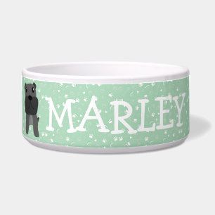 Écuelle Mignonne Chien à Chien à Chien sur mesure Nom Bowl