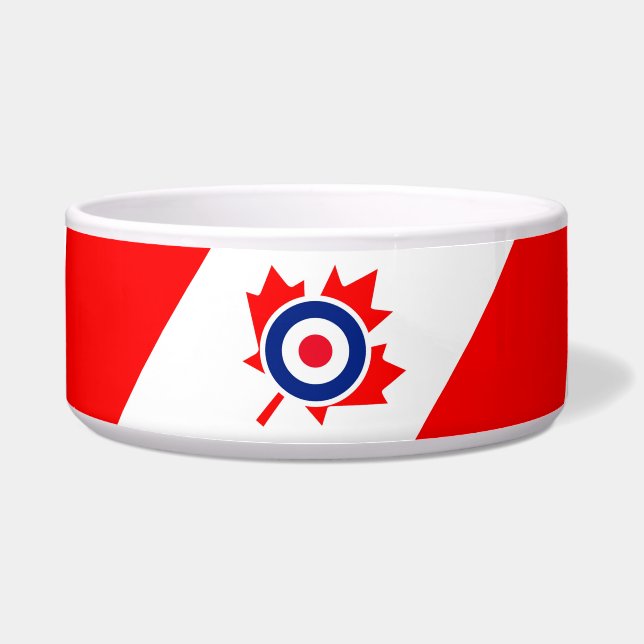Écuelle Mod Canada Curling Hockey Cible Grunge Ice (Devant)
