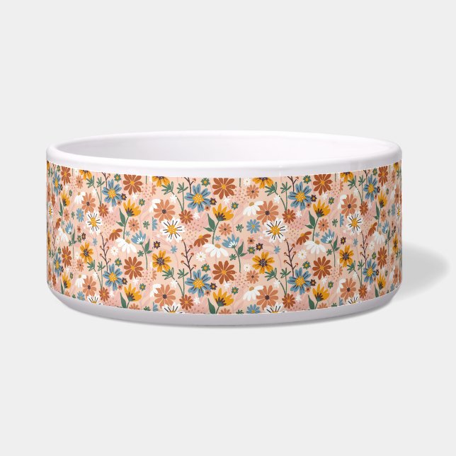 Écuelle Modèle floral peint à la main-23136 (Devant)