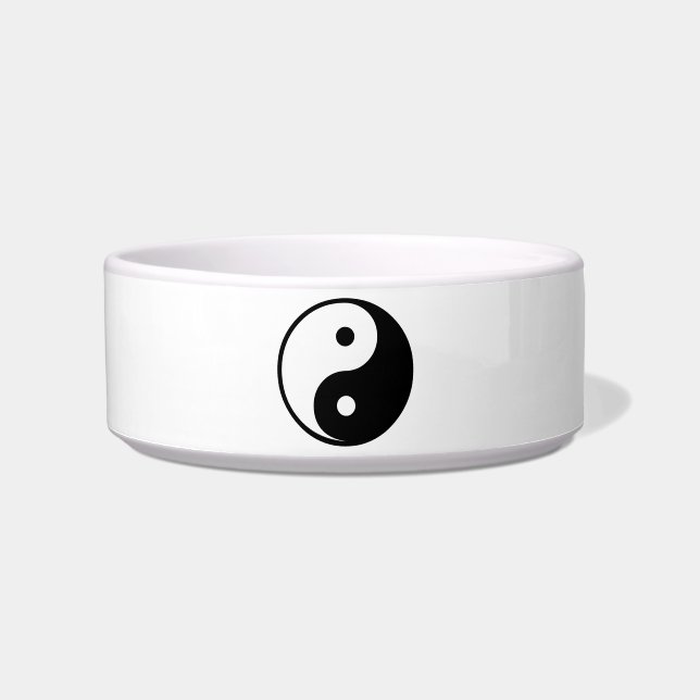 Écuelle Modèle noir et blanc d'illustration de Yin Yang (Devant)