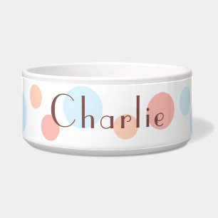 Écuelle Moderne Cute Simple Dots Pastel Personnalisé