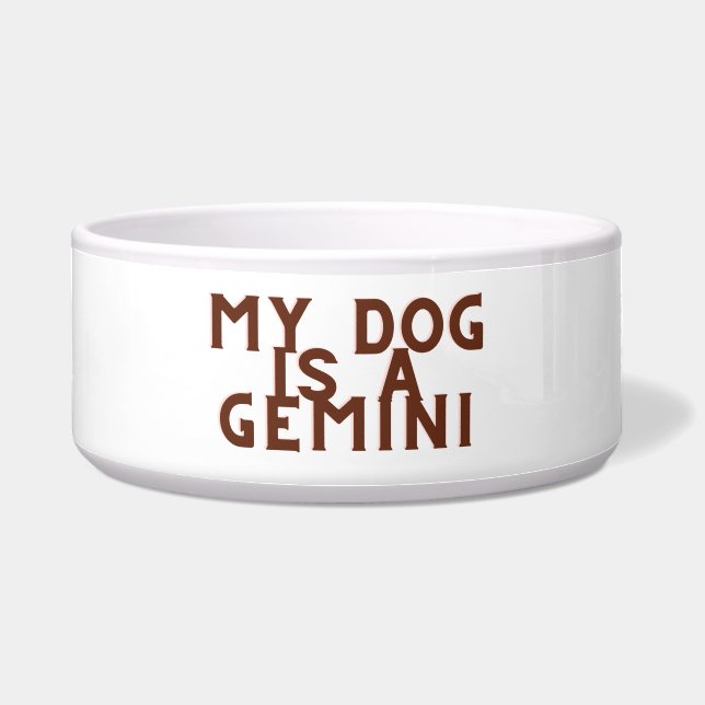Écuelle Mon chien est un gemini (Devant)