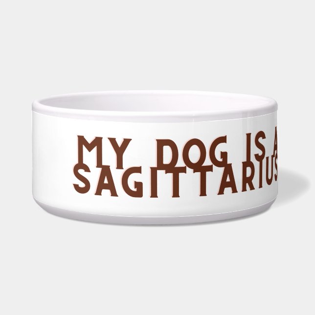 Écuelle Mon chien est un Sagittaire (Devant)