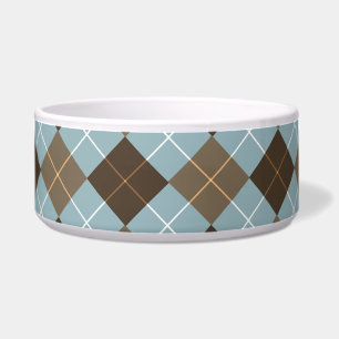 Écuelle Monogramme de Jacquard Brown, Gold et Sky Blue