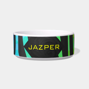 Écuelle Monogramme Zebra noir et arc-en-ciel