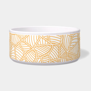 Écuelle Mosaïque feuille aléatoire pâle orange