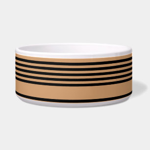 Écuelle Motif à cinq bandes noir et brun