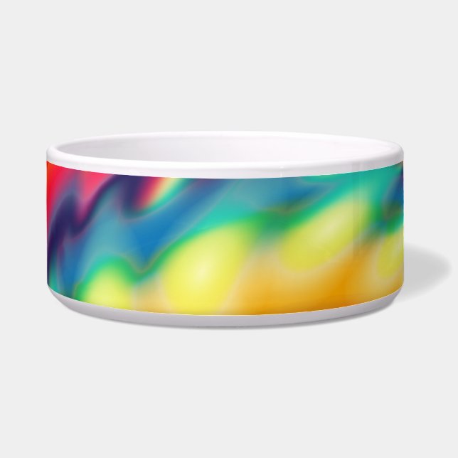 Écuelle Motif arc-en-ciel psychédélique de Tie Dye (Devant)