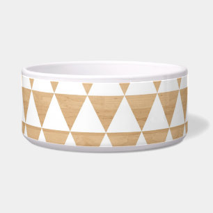 Écuelle Motif chic géométrique en bois tribal moderne de