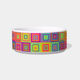 Écuelle Motif de Carrés Colorés