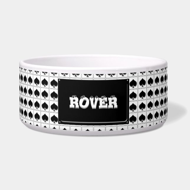 Écuelle Motif de costume de carte de jeu de pelles (Devant)