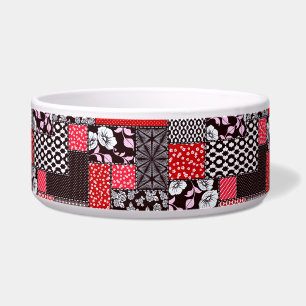 Écuelle Motif de courtepointure florale patchwork rétro