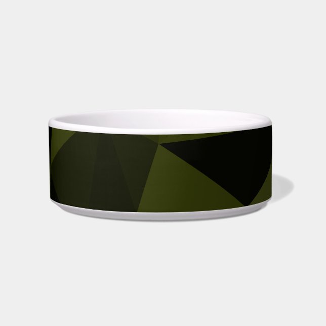 Écuelle Motif de maillage géométrique noir foncé de l'armé (Devant)