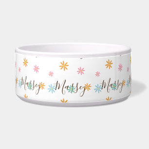 Écuelle Motif de nom floral groovy     