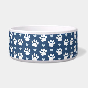 Écuelle Motif de pattes, Pattes de chien, Pattes blanches,