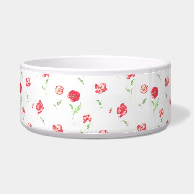 Écuelle Motif de pavots sauvages (Devant)
