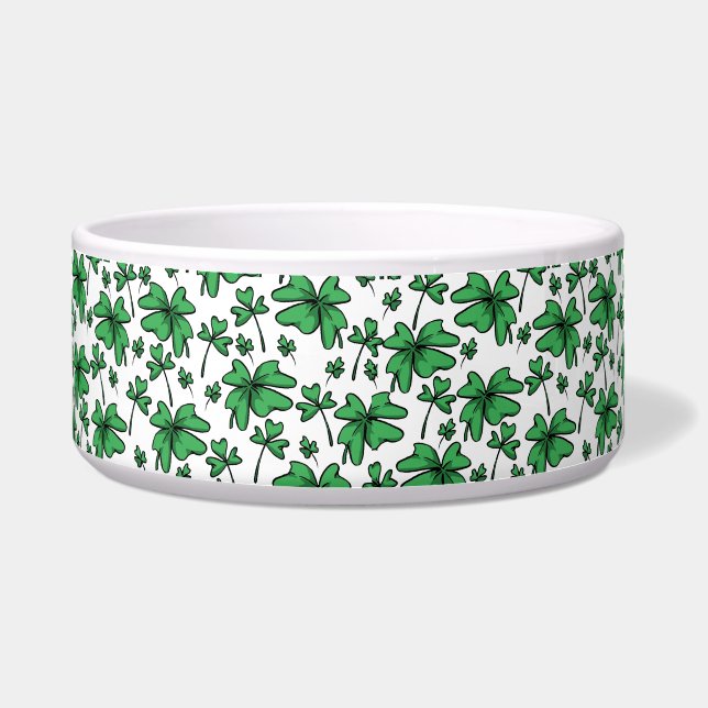 Écuelle Motif de trèfle de shamrocks (Devant)