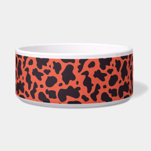 Écuelle Motif de vache noir et orange