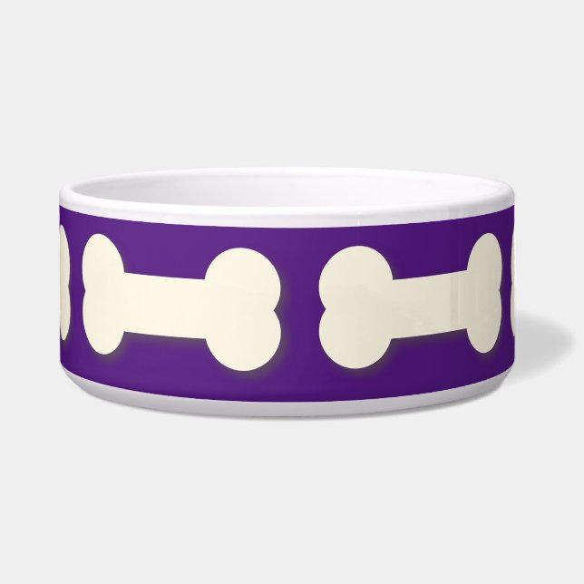 Écuelle Motif d'os de chien n'importe quelle couleur Bowl (Devant)