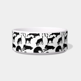 Écuelle Motif du cachet de chien noir