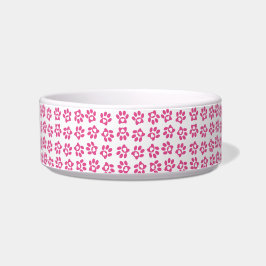 Écuelle Motif Empreinte de patte de coeur rose Valentine