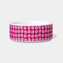 Motif Empreinte de patte de coeur rose Valentine
