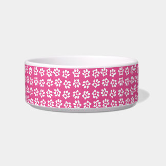 Écuelle Motif Empreinte de patte de coeur rose Valentine
