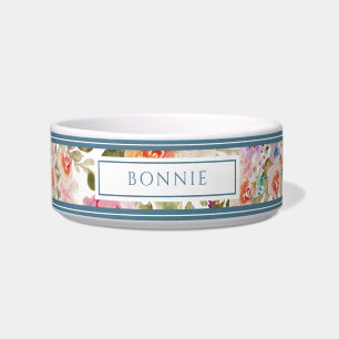 Écuelle Motif floral Animaux personnalisés