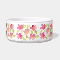 Motif floral rose d'aquarelle