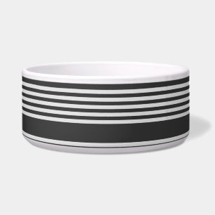 Écuelle Motif gris clair et charbon cinq bandes