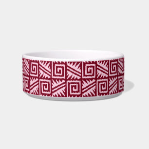 Écuelle Motif Ikat Aztec - Bourgogne et rose