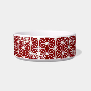 Écuelle Motif japonais Asanoha - rouge foncé