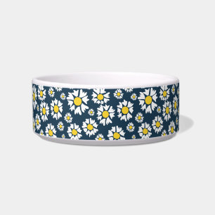 Écuelle Motif marguerrier, motif floral, marguerites blanc