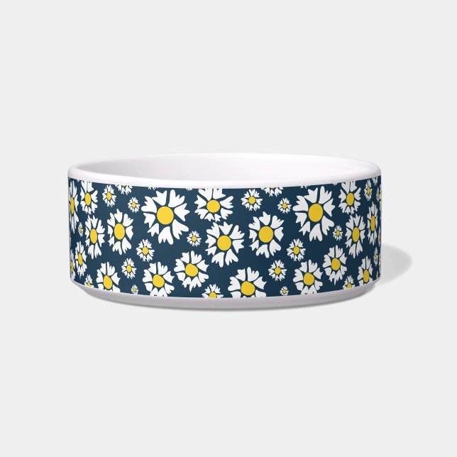Écuelle Motif marguerrier, motif floral, marguerites blanc (Devant)