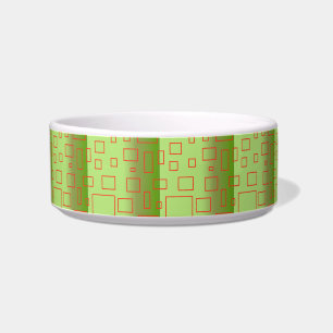 Écuelle Motif moderne Vert céramique géométrique poêle Bow