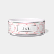 Motif personnalisé rose et blanc en étoile