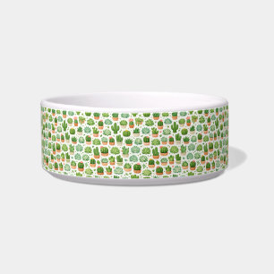 Écuelle Motif sans couture de plante succulente mignonne