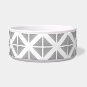 Écuelle Motif triangle gris tendance