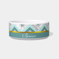 Motif turquoise et Crystal Zigzag