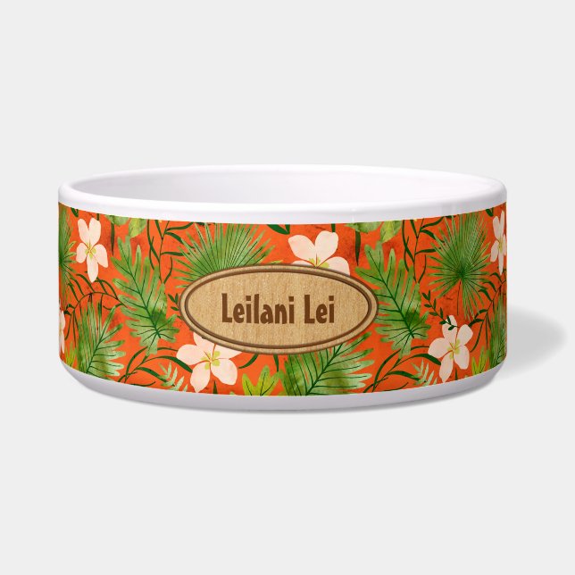 Écuelle Nalani Hawaiian Tropical Garden Monogramme (Devant)