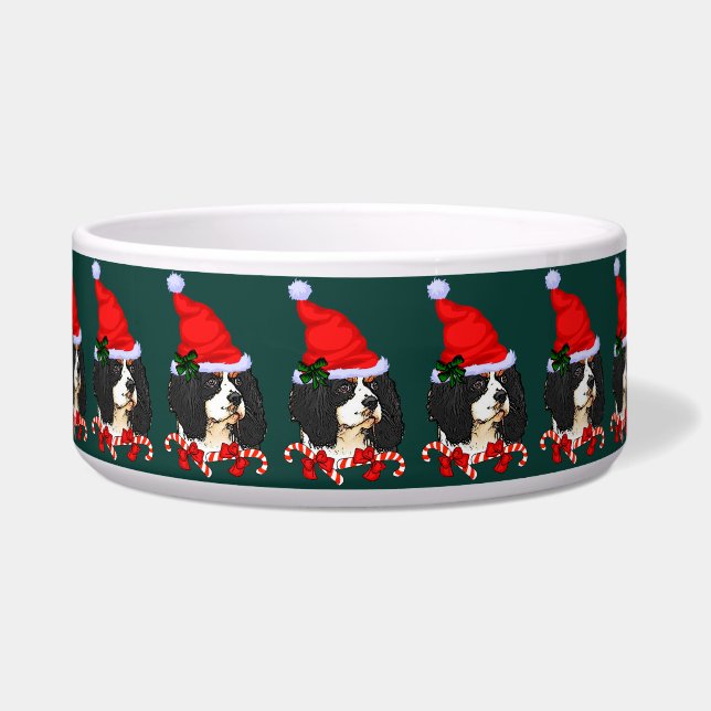 Écuelle Noël Cavalier King Charles Spaniel (Devant)