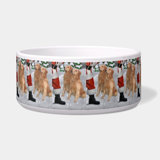 Écuelle Noël Golden Retriever (Devant)