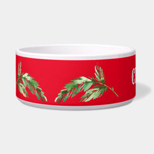 Écuelle Noël Holly Red & Green Name Chig Bowl