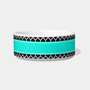 Écuelle Noir Blanc Marocain #5 Brt Nom Aqua Monogramme