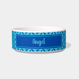 Écuelle Nom Blue Trois Tone Diamond Motif animal