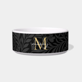 Écuelle Nom de l'animal de compagnie Black Botanical Gold 