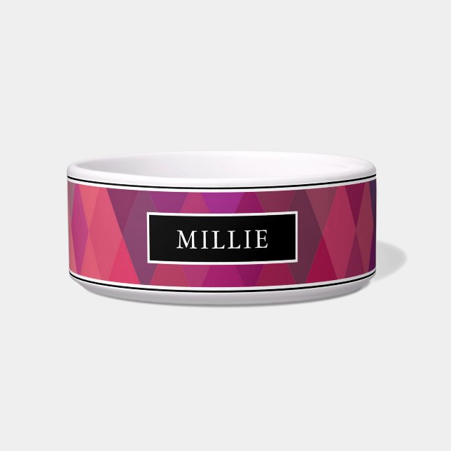 Écuelle Nom du Motif de diamant géométrique coloré moderne (Devant)