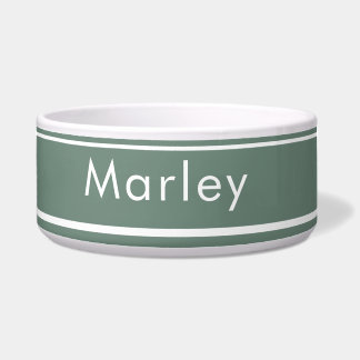 Écuelle Nom personnalisé Bowl for Dogs - Sage Green