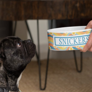 Écuelle Nom personnalisé Cute Retro Daisy Flower